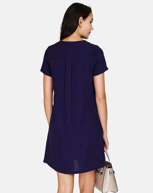 Robe en Lin & Coton Rose marine