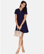 Robe en Lin & Coton Rose marine