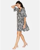 Robe en Lin & Coton Olivia noire