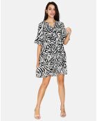 Robe en Lin & Coton Olivia noire