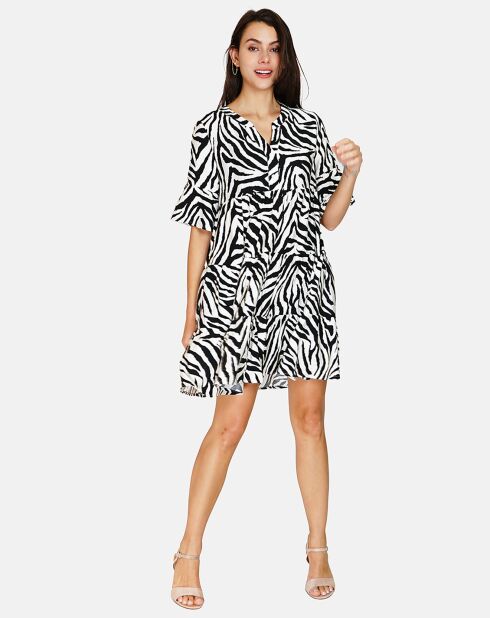 Robe en Lin & Coton Olivia noire