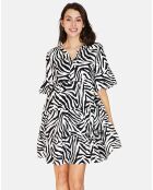 Robe en Lin & Coton Olivia noire