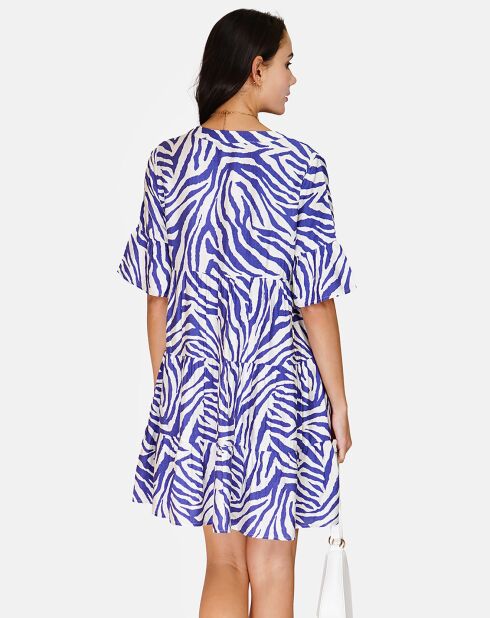 Robe en Lin & Coton Olivia royal