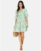 Robe en Lin & Coton Olivia vert d'eau