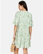 Robe en Lin & Coton Olivia vert d'eau