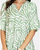 Robe en Lin & Coton Olivia vert d'eau