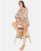 Robe 100% Lin Stéphanie desert