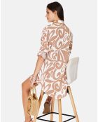 Robe 100% Lin Stéphanie desert