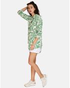 Robe 100% Lin Stéphanie jade