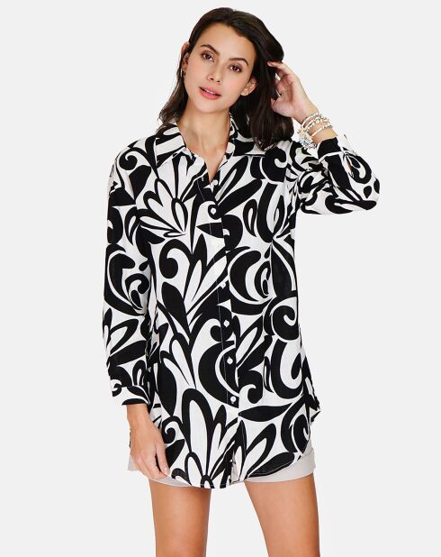 Robe 100% Lin Stéphanie noire
