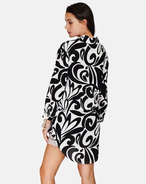 Robe 100% Lin Stéphanie noire