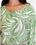 Top en Lin & Coton Géraldine jade
