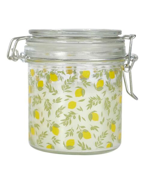 Candela alla citronella in barattolo per prendere il sole in colori casuali - 1 stoppino 25h