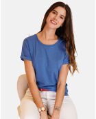 T-shirt en Coton & Lin Lola marine