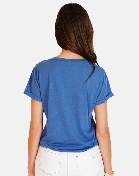 T-shirt en Coton & Lin Lola marine