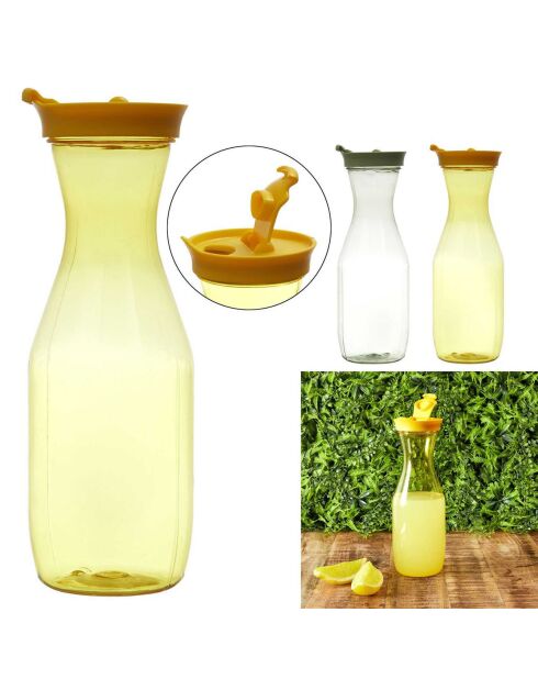 2 plastic zonneflessen in willekeurige kleuren - 2x1L