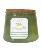 Bougie citronnelle pot bain de soleil coloris aléatoire - 2 mèches 25h