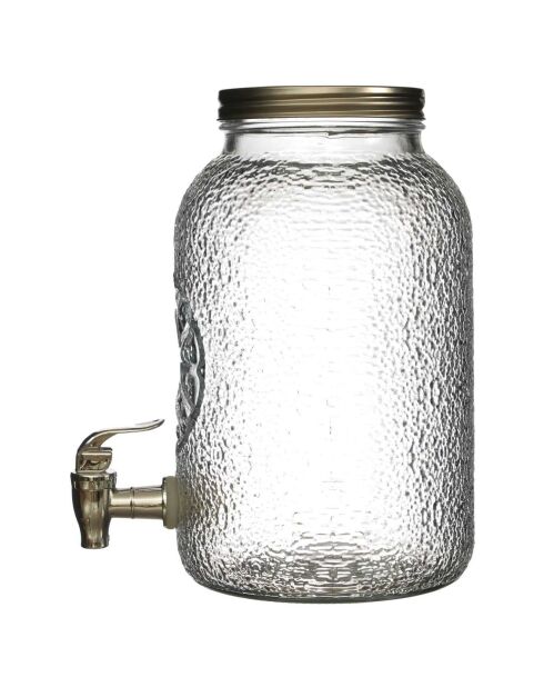 Fontaine en verre citron 3.8L - 15x26x19 cm