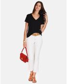 T-shirt en Coton & Lin Marta noir