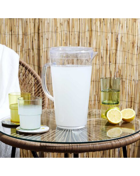 Krug mit 4 Sonnenbadegläsern - 19 cl