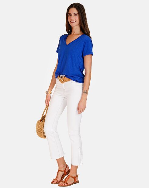 T-shirt en Coton & Lin Marta royal