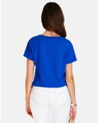 T-shirt en Coton & Lin Marta royal