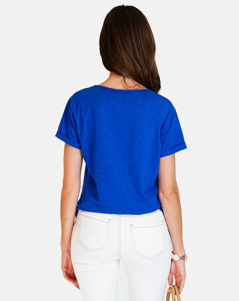 T-shirt en Coton & Lin Marta royal
