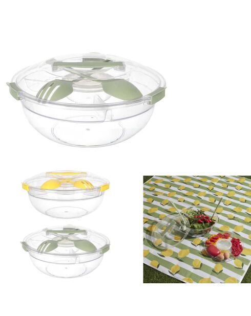 Boite à emporter bain de soleil coloris aléatoire - 33x14x33 cm