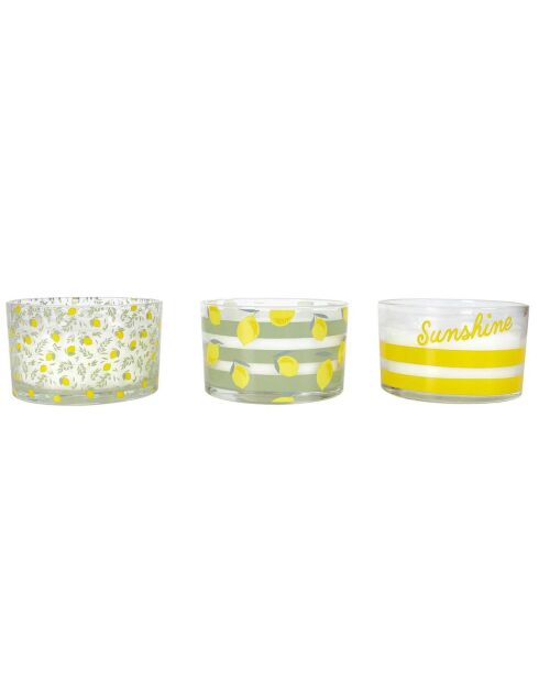 Bougie citronnelle bain de soleil coloris aléatoire - 3 mèches 20h