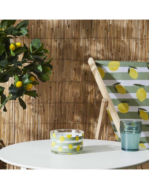 Bougie citronnelle bain de soleil coloris aléatoire - 3 mèches 20h