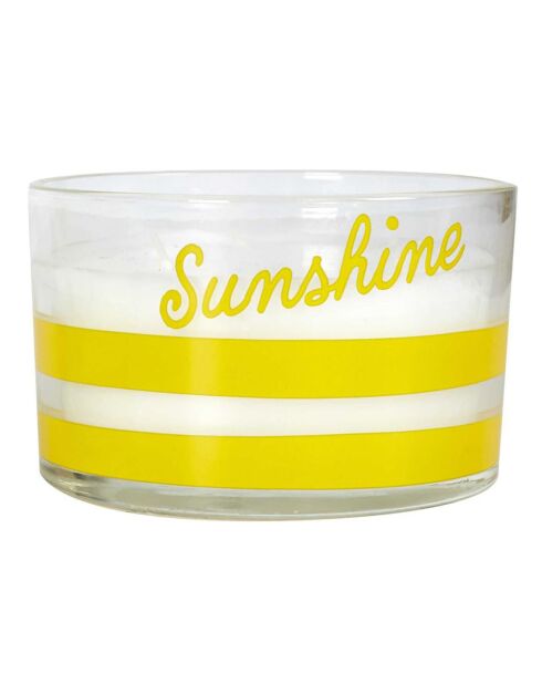 Bougie citronnelle bain de soleil coloris aléatoire - 3 mèches 20h