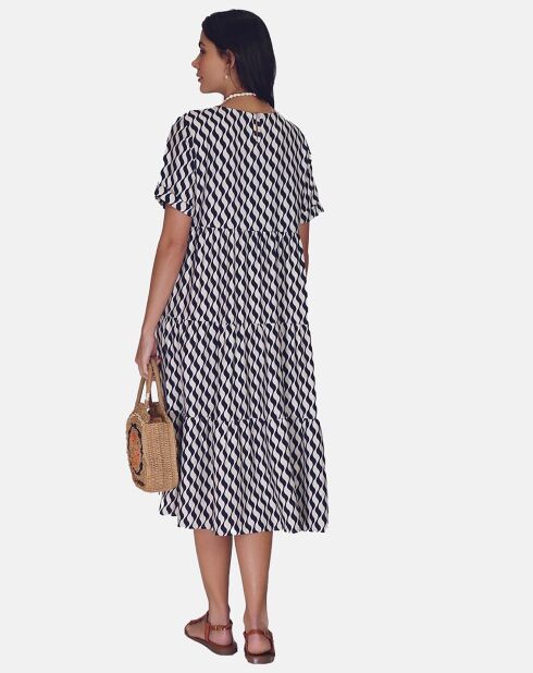Robe en Lin & Coton Sophie marine