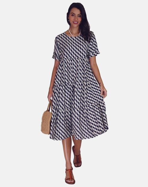 Robe en Lin & Coton Sophie marine