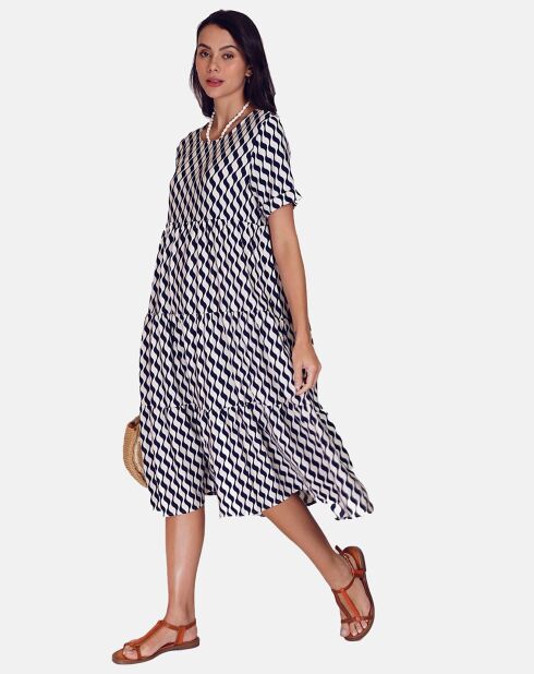 Robe en Lin & Coton Sophie marine