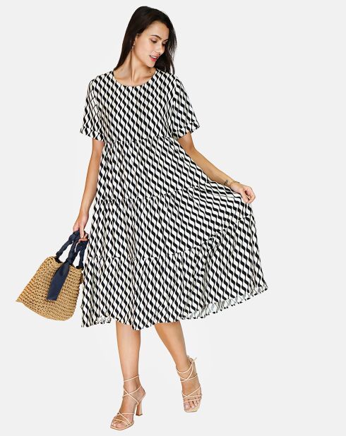 Robe en Lin & Coton Sophie noire