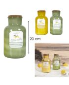Bougie citronnelle fiole bain de soleil coloris aléatoire - 3 mèches 85h