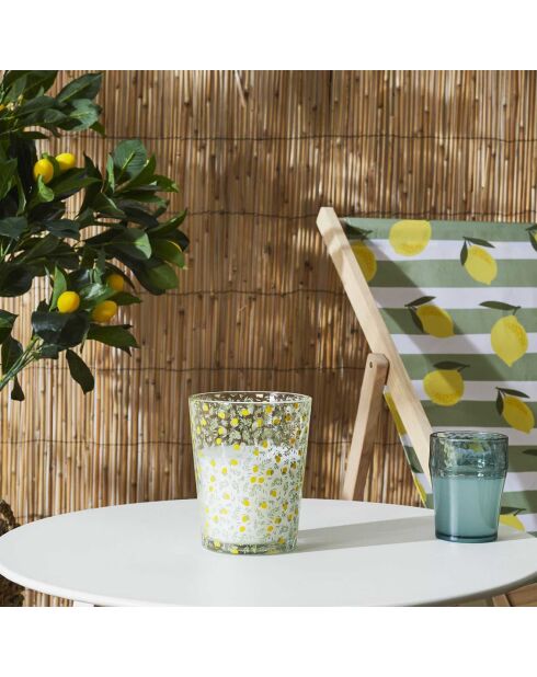 Bougie citronnelle bain de soleil coloris aléatoire - 3 mèches 45h