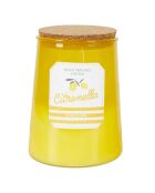 Bougie citronnelle pot bain de soleil coloris aléatoire - 3 mèches 75h