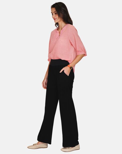 Pantalon en Lin & Coton Emily noir