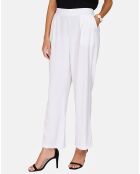 Pantalon en Lin & Coton Louise blanc