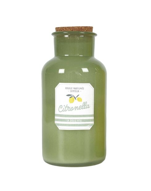 Candela alla citronella in bottiglia per prendere il sole in colori casuali - 1 stoppino 75h