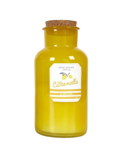 Candela alla citronella in bottiglia per prendere il sole in colori casuali - 1 stoppino 75h