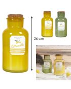 Bougie citronnelle fiole bain de soleil coloris aléatoire - 1 mèche 75h