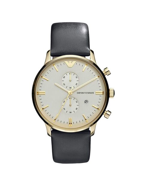 Montre Homme en Cuir AR0386 noire