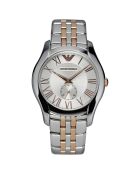 Montre Femme en Acier AR1824 argenté/rose doré