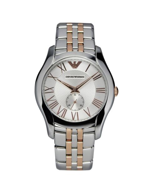 Montre Femme en Acier AR1824 argenté/rose doré