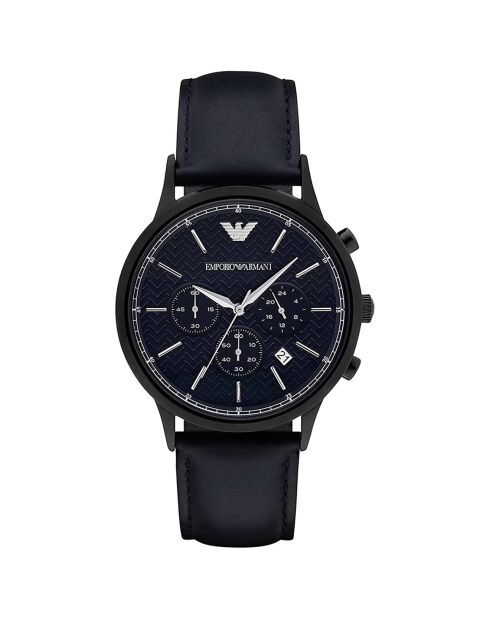Montre Homme en Cuir AR2481 noire