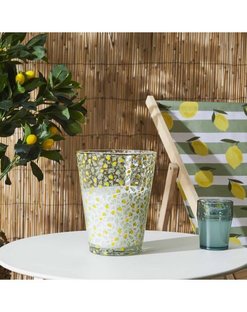 Candela prendisole alla citronella in colori casuali - 3 stoppini 60h