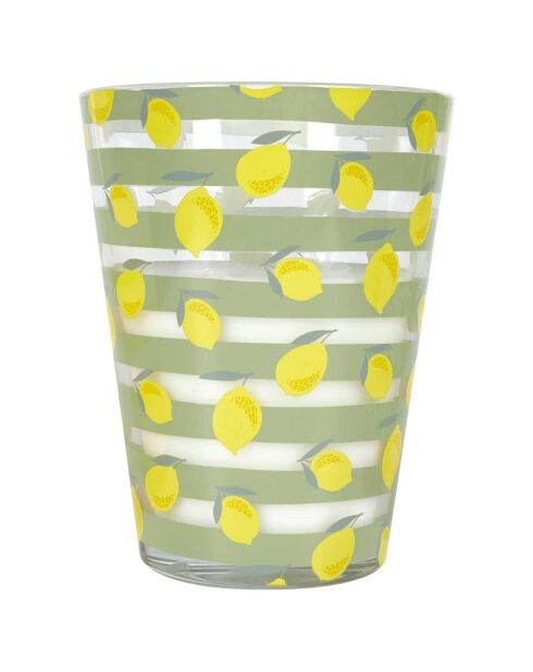 Candela prendisole alla citronella in colori casuali - 3 stoppini 60h