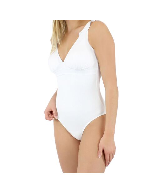 Tanga Bellagio weißer einteiliger Badeanzug
